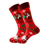 Maxbell Cute Christmas Socks Long Sock Cotton Socks Women Winter Xmas Tree StyleD