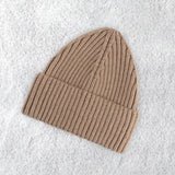 Maxbell Skull Caps Winter Knit Hat Headwrap Cozy for Outdoor Activities Skiing Khaki