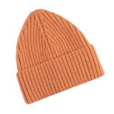 Maxbell Skull Caps Winter Knit Hat Headwrap Cozy for Outdoor Activities Skiing Orange