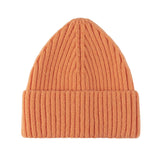 Maxbell Skull Caps Winter Knit Hat Headwrap Cozy for Outdoor Activities Skiing Orange