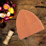 Maxbell Skull Caps Winter Knit Hat Headwrap Cozy for Outdoor Activities Skiing Orange