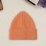 Maxbell Skull Caps Winter Knit Hat Headwrap Cozy for Outdoor Activities Skiing Orange