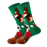 Maxbell Cute Christmas Socks Long Sock Cotton Socks Women Winter Xmas Tree StyleC