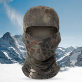 Maxbell Cold Weather Balaclava Ski Cover Bandana Face Warm Cover for Hiking Snowmobile Dark Green Pattern