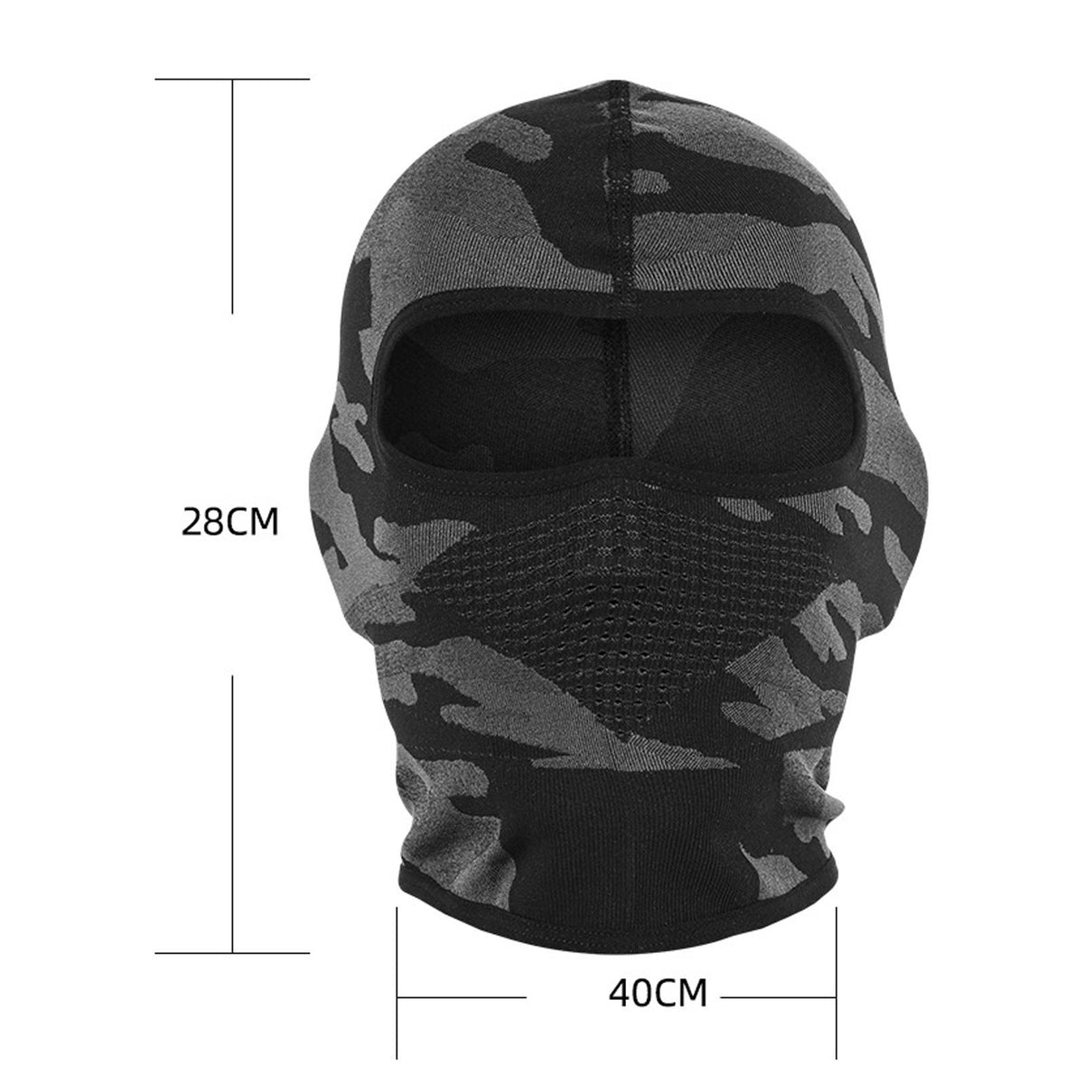 Maxbell Balaclava Ski Mask Bandana Cold Weather Motorcycle Skateboard Breathable Short 20x28cm