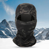 Maxbell Balaclava Ski Mask Bandana Cold Weather Unisex Skateboard Running Windproof Black