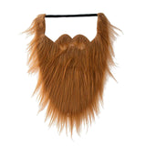Maxbell Long False Beard Costume Accessories Festive Props Cosplay Holiday Mustaches Brown