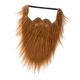 Maxbell Long False Beard Costume Accessories Festive Props Cosplay Holiday Mustaches Brown