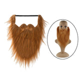 Maxbell Long False Beard Costume Accessories Festive Props Cosplay Holiday Mustaches Brown
