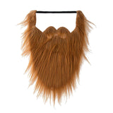 Maxbell Long False Beard Costume Accessories Festive Props Cosplay Holiday Mustaches Brown