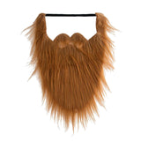 Maxbell Long False Beard Costume Accessories Festive Props Cosplay Holiday Mustaches Brown