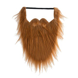 Maxbell Long False Beard Costume Accessories Festive Props Cosplay Holiday Mustaches Brown
