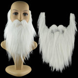 Maxbell Long False Beard Costume Accessories Festive Props Cosplay Holiday Mustaches White