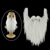 Maxbell Long False Beard Costume Accessories Festive Props Cosplay Holiday Mustaches White