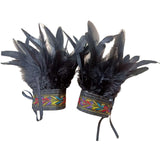 Maxbell Feather Wrist Cuffs Feather Bracelet for Cosplay Party Costume Accessories Coloful