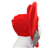 Maxbell Red Heart Hat Headgear Photo Props Head Warm Cover for Adults Party Holiday