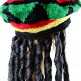 Maxbell Reggae Rasta Hat with Dreadlocks Costume Accessories Rave Beanie Wig Hat