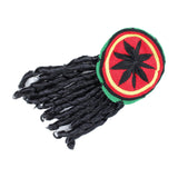 Maxbell Reggae Rasta Hat with Dreadlocks Costume Accessories Rave Beanie Wig Hat