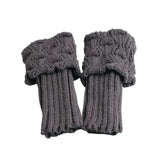 Maxbell 4 Pairs Boot Cuffs Short Boot Socks Crochet Knitted Winter Warm Boot Toppers