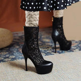 Maxbell 4 Pairs Boot Cuffs Short Boot Socks Crochet Knitted Winter Warm Boot Toppers
