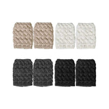 Maxbell 4 Pairs Boot Cuffs Short Boot Socks Crochet Knitted Winter Warm Boot Toppers