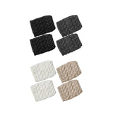 Maxbell 4 Pairs Boot Cuffs Short Boot Socks Crochet Knitted Winter Warm Boot Toppers