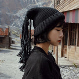 Maxbell Rasta Hat with Dreadlocks Unisex Outdoor Winter Clothing Beanie Knitted Hat