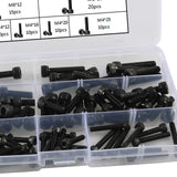 Maxbell Socket Cap Screw Bolts Nuts with Container Box Button Head M4 M6 Black