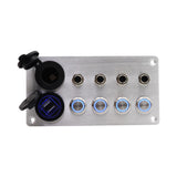 Maxbell Universal 4 Ways Rocker Switch Panel Accessory Double USB for Rvs Truck