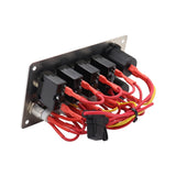Maxbell Universal 4 Ways Rocker Switch Panel Accessory Double USB for Rvs Truck