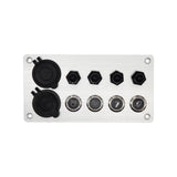 Maxbell Universal 4 Ways Rocker Switch Panel Accessory Double USB for Rvs Truck