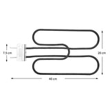 Maxbell Electric Oven Heating Tube Black Sturdy Easy Installation Accessory