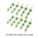 Maxbell 30Pcs Grass Tufts Model Flower Model for Miniature Scenery  Decor 4cm