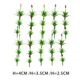 Maxbell 30Pcs Grass Tufts Model Flower Model for Miniature Scenery  Decor 4cm