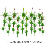 Maxbell 30Pcs Grass Tufts Model Flower Model for Miniature Scenery  Decor 4cm