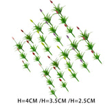Maxbell 30Pcs Grass Tufts Model Flower Model for Miniature Scenery  Decor 4cm
