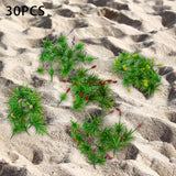 Maxbell 30Pcs Grass Tufts Model Flower Model for Miniature Scenery  Decor 4cm