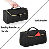 Maxbell Hair Curler Accessories Storage Bag Hanging Styling Accessory Organizer Black