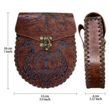 Maxbell Portable Medieval Belt Pouch Costume Purse Game Waist Bag Dragon