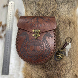 Maxbell Portable Medieval Belt Pouch Costume Purse Game Waist Bag Dragon