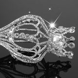 Maxbell Crown Scepter Pageant Scepter for Festival Fancy Dress Beauty Contest Argent