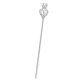 Maxbell Crown Scepter Pageant Scepter for Festival Fancy Dress Beauty Contest Argent