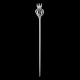 Maxbell Crown Scepter Pageant Scepter for Festival Fancy Dress Beauty Contest Argent