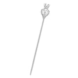 Maxbell Crown Scepter Pageant Scepter for Festival Fancy Dress Beauty Contest Argent