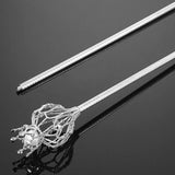 Maxbell Crown Scepter Pageant Scepter for Festival Fancy Dress Beauty Contest Argent