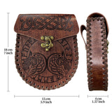 Maxbell Portable Medieval Belt Pouch Costume Purse Game Waist Bag Wolf
