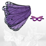 Maxbell Dress up Fancy Dress Costume Photo Prop Cherub Elf Party Butterfly Wing Purple Black
