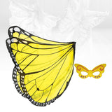 Maxbell Dress up Fancy Dress Costume Photo Prop Cherub Elf Party Butterfly Wing Black Yellow