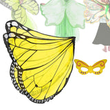 Maxbell Dress up Fancy Dress Costume Photo Prop Cherub Elf Party Butterfly Wing Black Yellow