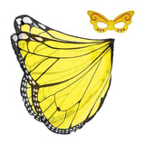 Maxbell Dress up Fancy Dress Costume Photo Prop Cherub Elf Party Butterfly Wing Black Yellow